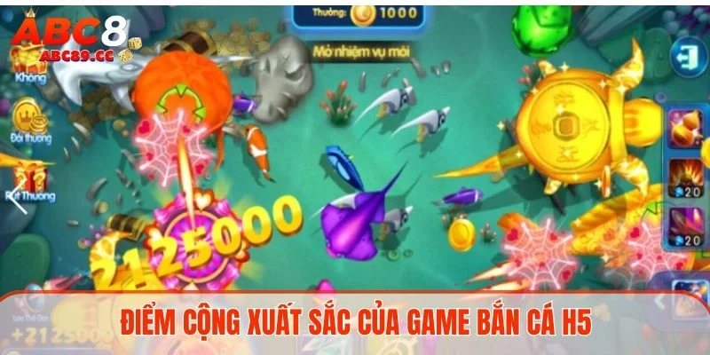 Điểm cộng xuất sắc của game bắn cá H5